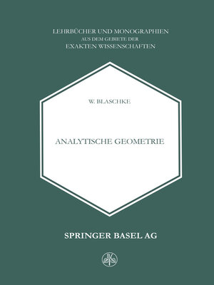 cover image of Analytische Geometrie